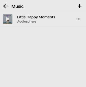 Little happy moments music add on Facebook